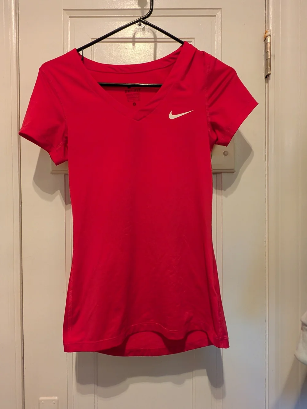 Nike Women’s Hot Pink V-Neck Performance Top